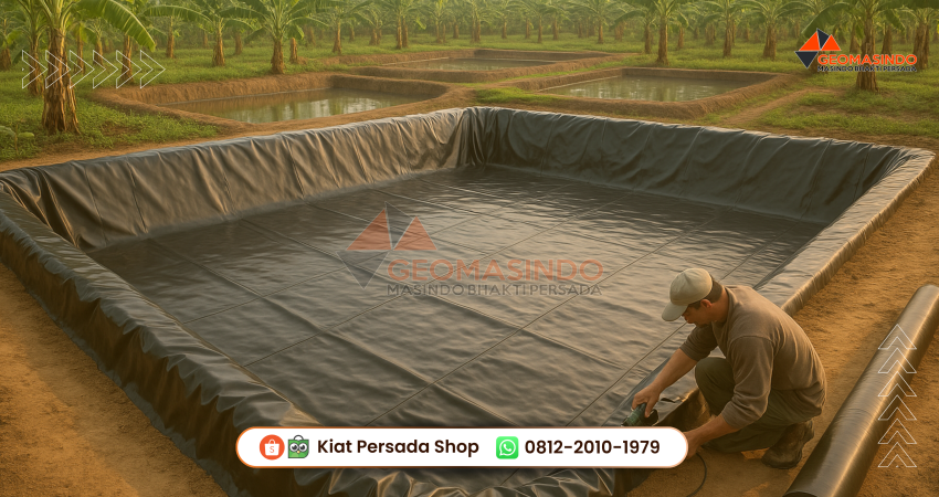 geomembrane HDPE, supplier geomembrane, distributor geomembrane, pabrik geomembrane, jual geomembrane hdpe